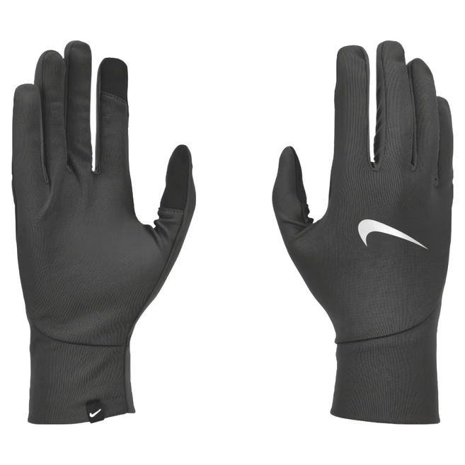 NIKE 耐吉 M PACER LIGHTWEIGHT 觸控慢跑手套, 黑色, 1雙