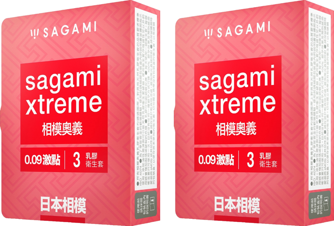 SAGAMI 相模 相模奧義 衛生套 0.09激點, 3入, 2盒
