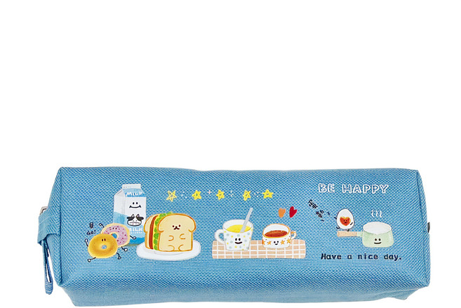 Sunny 三瑩文具 哩哩扣扣大方筆袋 SPC-351B 190 x 55 x 65mm 6歲以上, 藍色, 1個