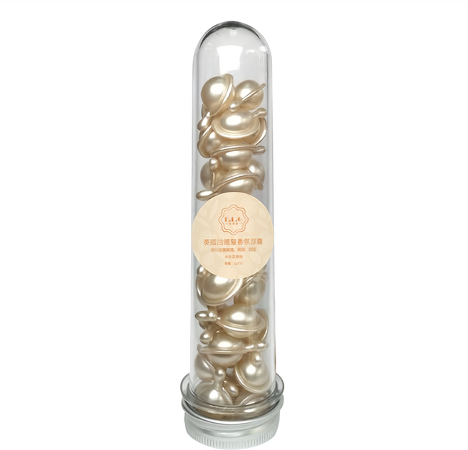 E.L.G 依洛嘉 英國油護髮香氛膠囊 30顆 添加大麻籽油 黑醋栗籽油 維生素E 荷荷芭油 免沖洗 改善頭髮分岔 使秀髮潤澤滑順, 30g, 1瓶