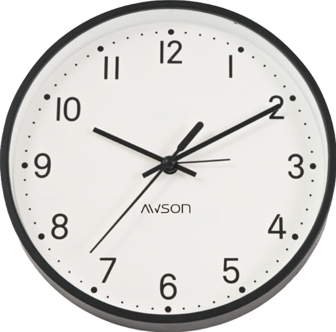 AWSON 歐森 北歐現代簡約鬧鐘 170 x 158 x 79mm 300g, 北歐現代簡約 黑色 + 白色