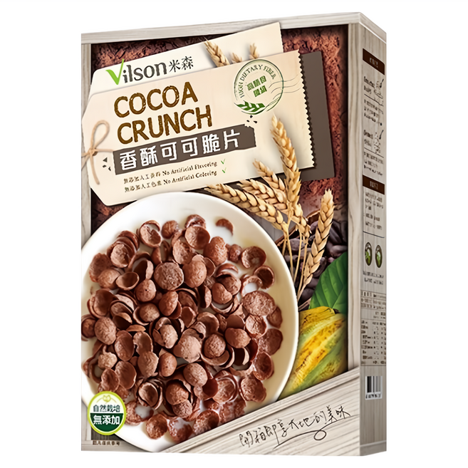 Vilson 米森 香酥可可脆片, 250g, 1盒