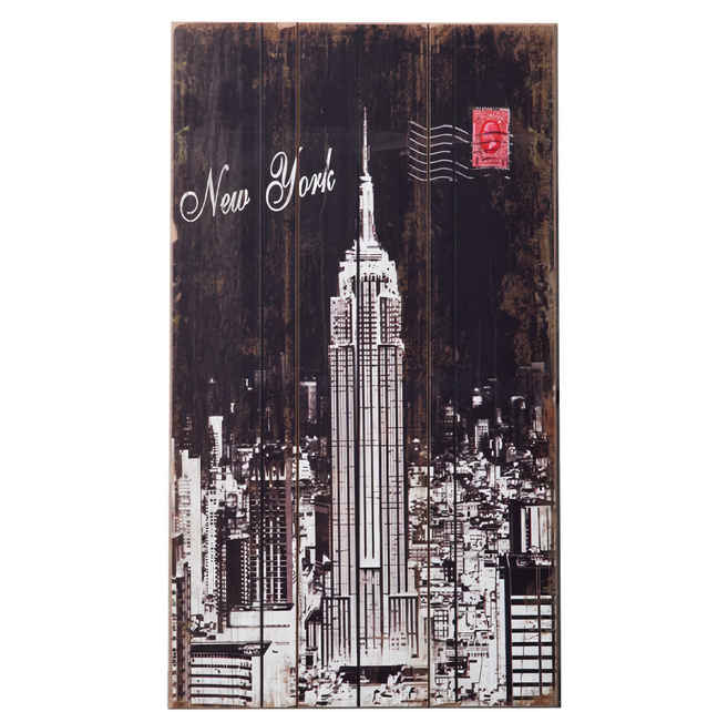 OPUS LOFT 純真年代仿舊木板畫 - 天線帝國大廈, 美國帝國大廈