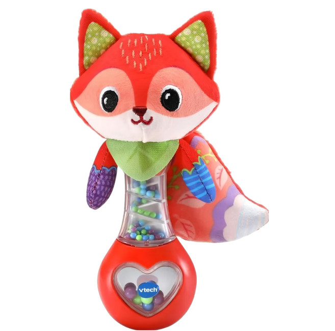 vtech Baby 搖擺狐狸手搖鈴 紅色 3個月以上適用 促進寶寶感官發展, 1個
