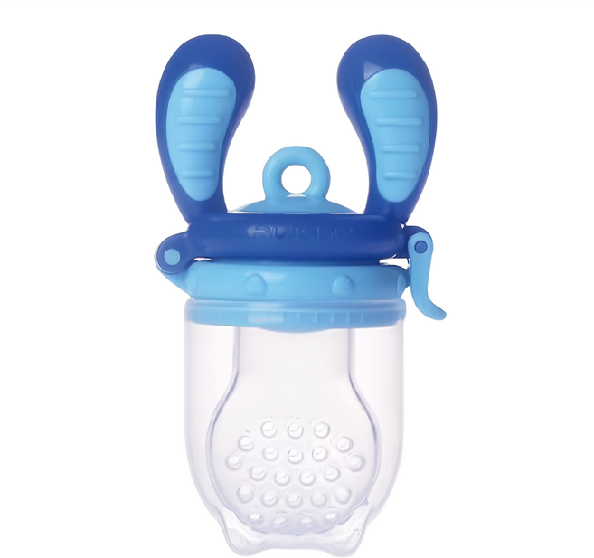 kidsme 咬咬樂輔食器 大, 藍色, 1個