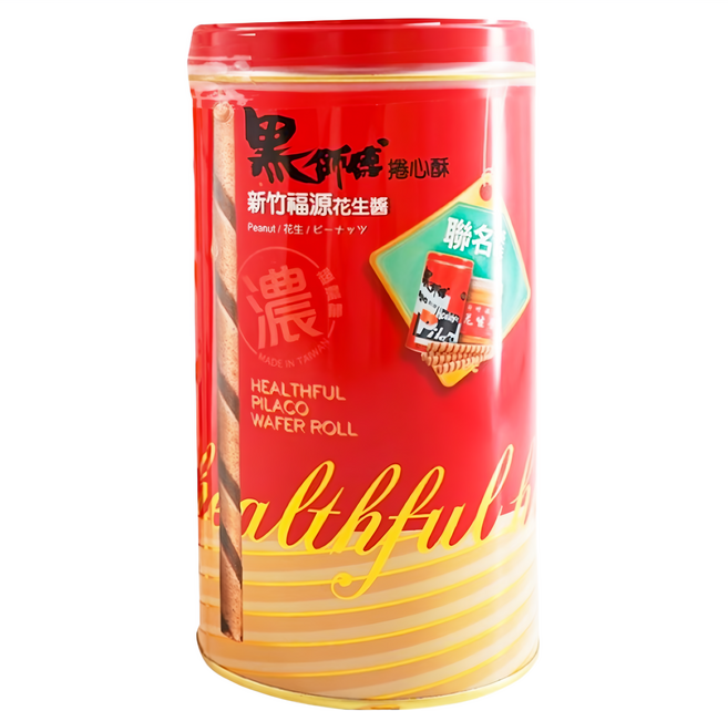 Healthful 黑師傅 捲心酥, 400g, 1罐