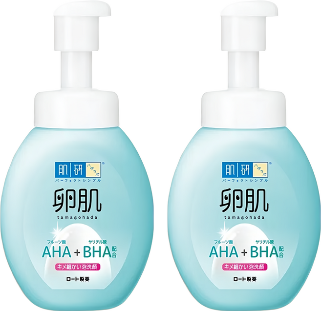 HADALABO 肌研 台灣公司貨 卵肌去角質泡洗顏 按壓瓶, 160ml, 2瓶