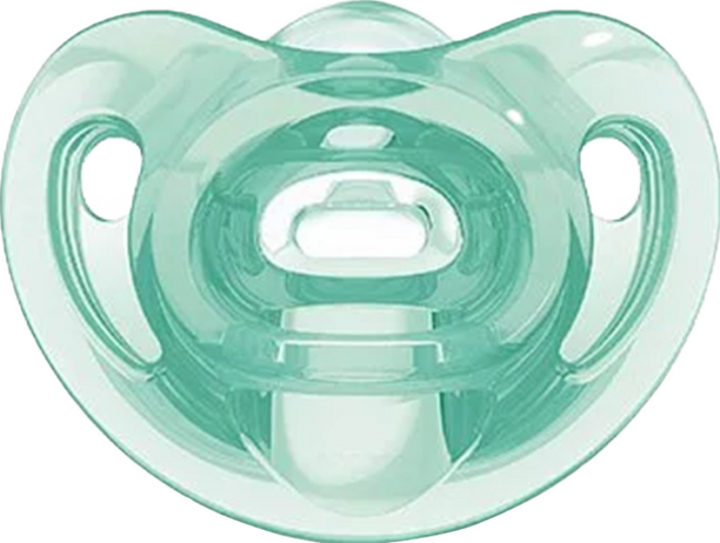 NUK SENSITIVE全矽膠安撫奶嘴, 6~18個月, 綠色, 1個