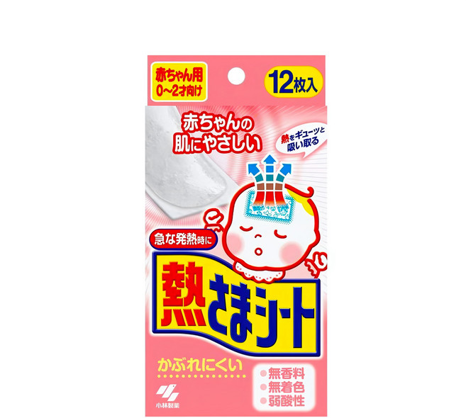 KOBAYASHI 小林製藥 嬰兒用退熱貼, 12片, 1盒
