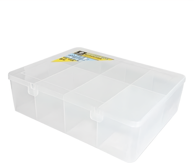 KEYWAY 聯府 看的見8格收納盒 零件盒 分類盒 35 x 28.1 x 10cm, 1個