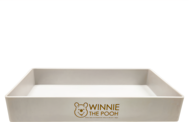 Winnie the Pooh 小熊維尼 金典維尼可堆疊收納盒 BF096-2 23.5 x 15 x 4cm, 白色, 1個