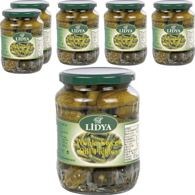 LIDYA 莉迪亞 時蘿醋酸黃瓜, 370g, 6罐