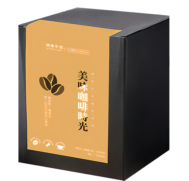順便幸福 現磨浸泡式咖啡 曼巴咖啡, 8g, 12包, 1盒