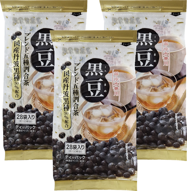 京都茶農 黑豆茶, 5g, 28包, 3袋