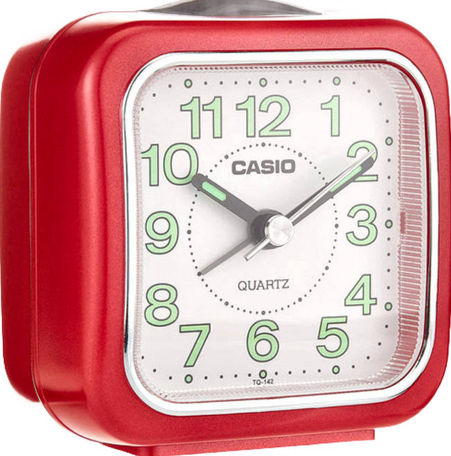 CASIO 卡西歐 鬧鐘, 紅色