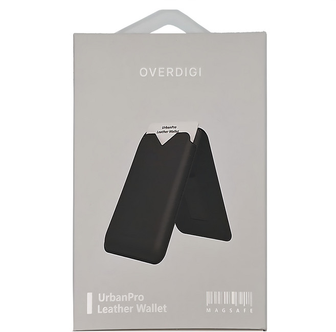 OVERDIGI 磁吸支架卡包, 經典黑, 1個