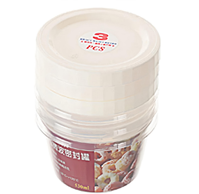 KEYWAY 聯府 青松微波密封罐 112 x 112 x 83mm 3個, 530ml, 2組