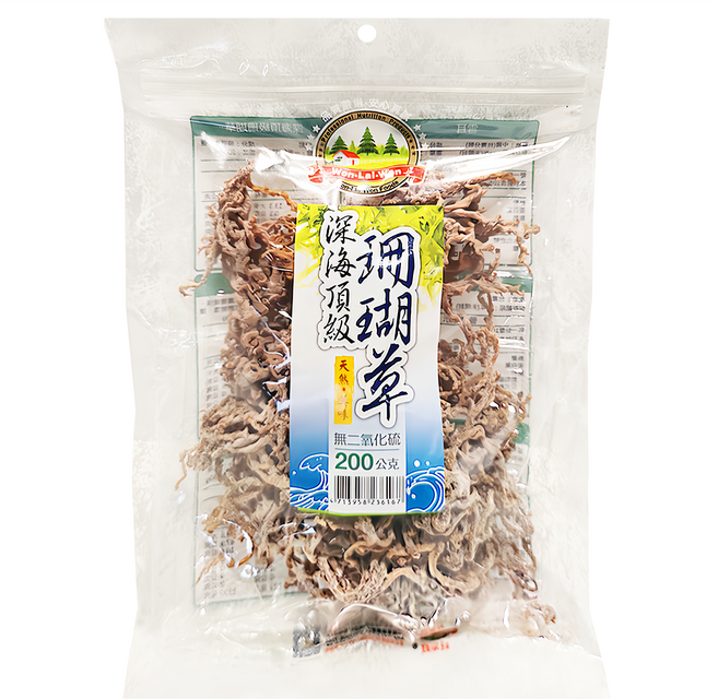 WON LAI WON 旺來旺 深海頂級珊瑚草, 200g, 1包