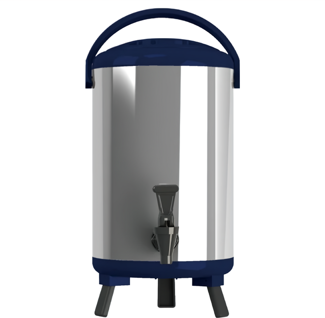 WORTH IT 渥思 日式不鏽鋼保溫茶桶 WT100-10-B, 寶石藍, 10L, 1個