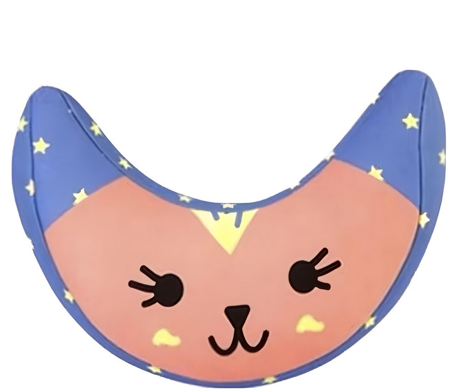 Bebehome 安全帶護套月亮枕 汽座/推車適用 大, 粉色 + 藍色, 1個