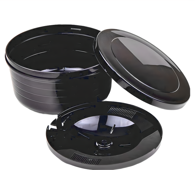 IHARA KIHAN 伊原企販 備長炭微波煮飯盒 1.3L, 黑色, 1個