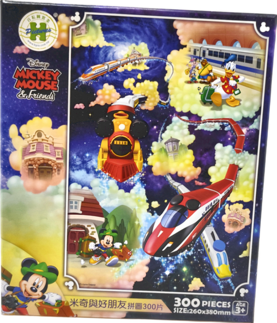 HUNDRED PICTURES 百耘圖 Mickey Mouse&Friends米奇與好朋友7 拼圖 254g, Mickey Mouse&Friends 米奇與好朋友, 300片, 1盒