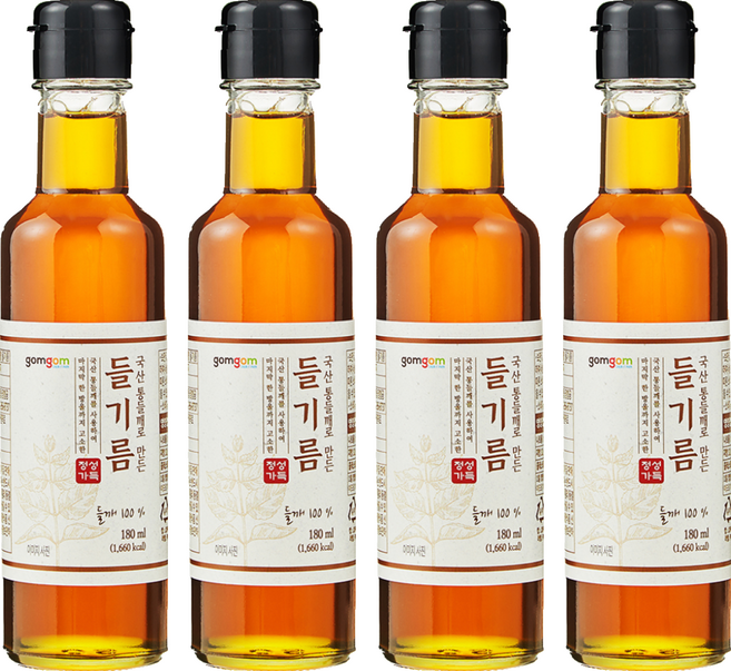 gomgom 紫蘇油 180ml 帶來獨特風味, 4瓶