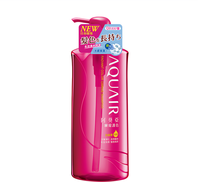 AQUAIR 阿葵亞 瞬耀護色洗髮精 保濕型, 600ml, 1瓶