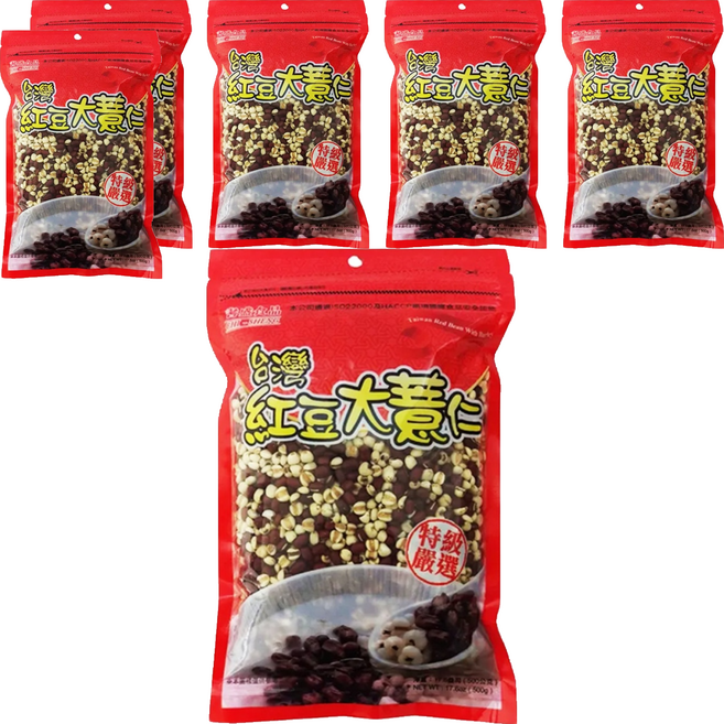 CHI-SHENG 耆盛食品 紅豆大薏仁, 500g, 6包