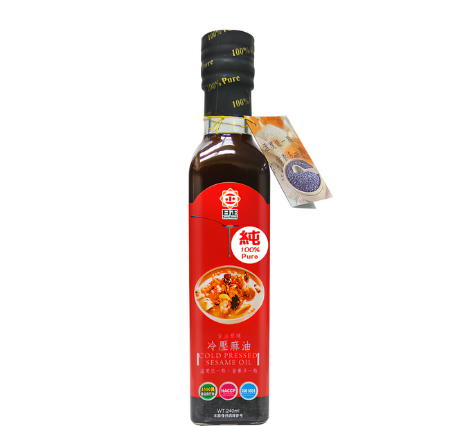 日正食品 冷壓麻油, 240ml, 1瓶