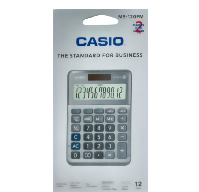 CASIO 卡西歐 計算機, 灰色, 1個
