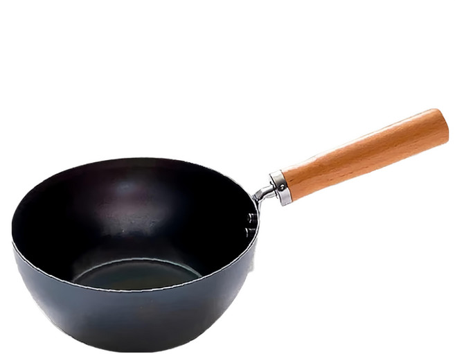 FUJITA KINZOKU 藤田金屬 INITIAL 職人深型鐵炒鍋 IH爐可用 日本製, 1個, 20cm