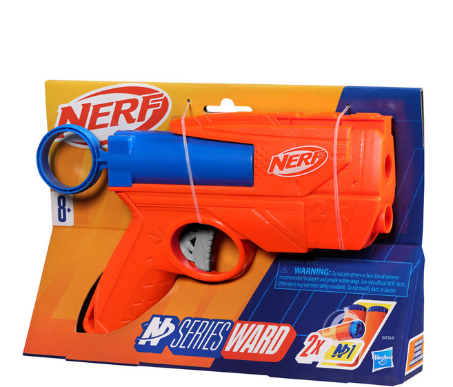 Hasbro 孩之寶 NERF 樂活打擊 N系列 玩具槍, Ward 橘色 + 藍色, 1支