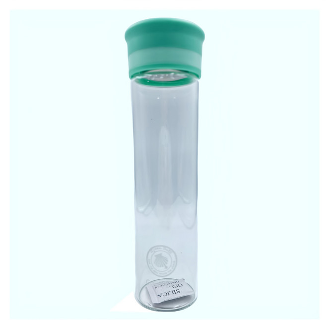 Green Bell 綠貝 廣口玻璃隨行杯 600ml 耐熱高硼矽玻璃 4入組, 綠色, 1組