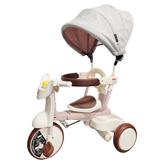 iimo 兒童三輪車 02 遮陽款, 白色, 1個