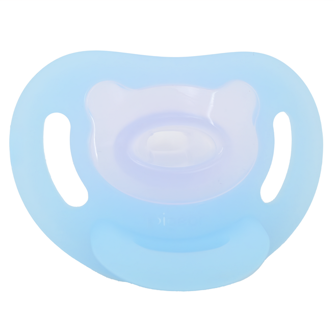 pigeon 貝親 Soft Buddy全矽膠安撫奶嘴 S, 0-3個月, 淺藍, 1個