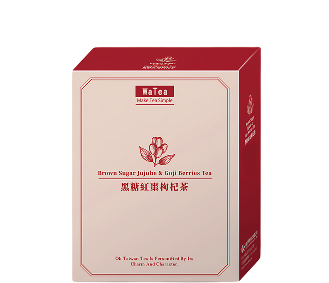 歐可茶葉 WaTea 黑糖紅棗枸杞茶, 15g, 8包, 1盒