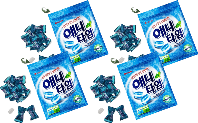 LOTTE 樂天 Anytime 薄荷三層糖, 60g, 4包