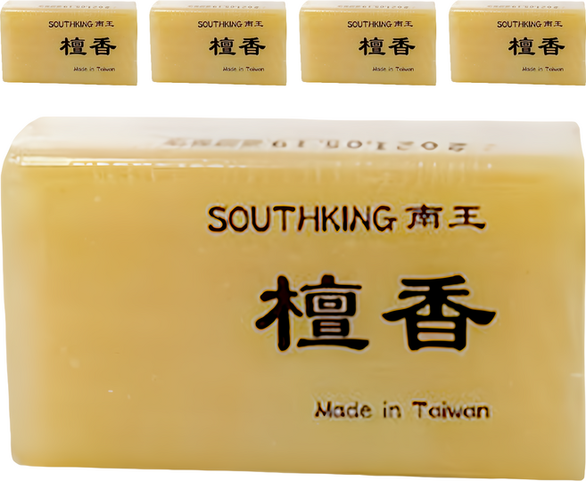 LANOWN 南王 沐浴皂 檀香, 5個, 100g
