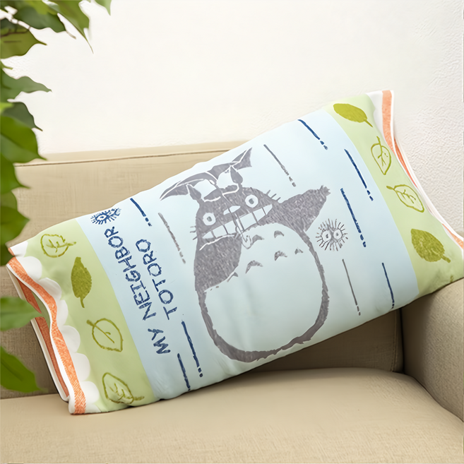 MARUSHIN 丸真 毛巾枕頭套 TOTORO 64 x 34cm 卡通龍貓造型 親膚舒適 吸水透氣