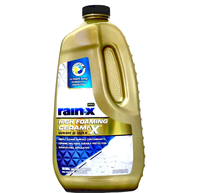Rain-X 潤克斯 CERAMIX-X WASH & WAX 超濃密含蠟洗車精, 1.42L, 1瓶