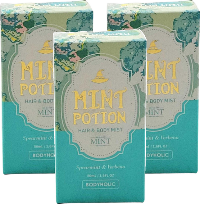 BODYHOLIC 愛情靈藥身體髮香噴霧 Mint Potion 薄荷, 50ml, 3瓶