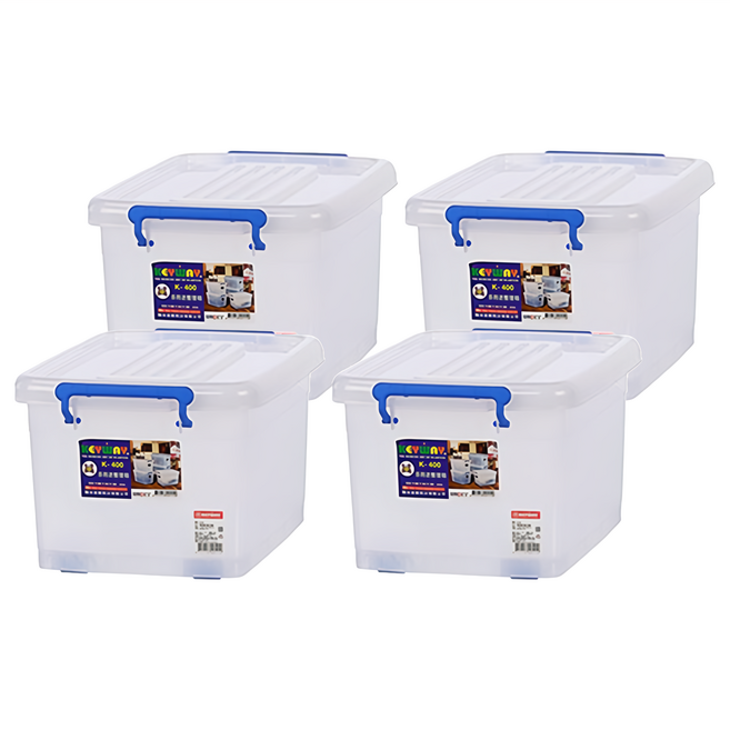 KEYWAY 聯府 滑輪整理箱 底輪 25L, 白色, 4個