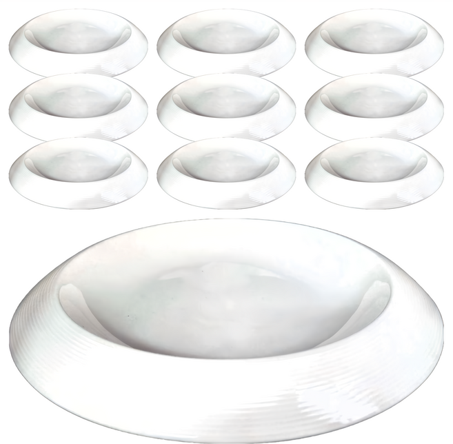 TATUNG 大同磁器 12英吋線條義大利麵盤 10個一組, 1組