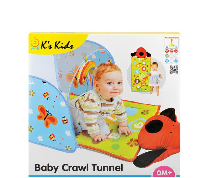 K's Kids 奇智奇思 寶寶爬行隧道, 1個, 藍色