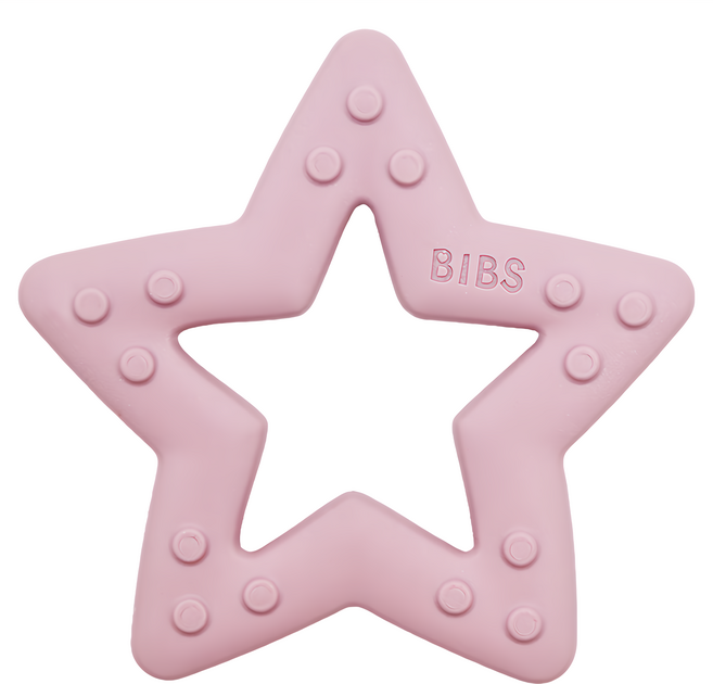 BIBS Baby Bitie 固齒器, 單件, 星星梅粉, 1個