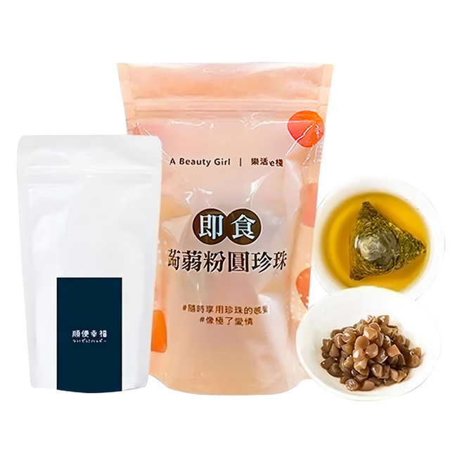 順便幸福 低卡蒟蒻珍珠 桂花烏龍茶, 1組