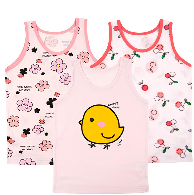 Maykids 女童款可愛印花背心組