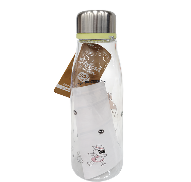 Skater 塑膠水壺帶濾茶網, 透明色 + 銀色, 500ml, 1個