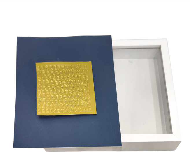 寶寶手足印紀念相框 只屬於你, 深藍色, 1個